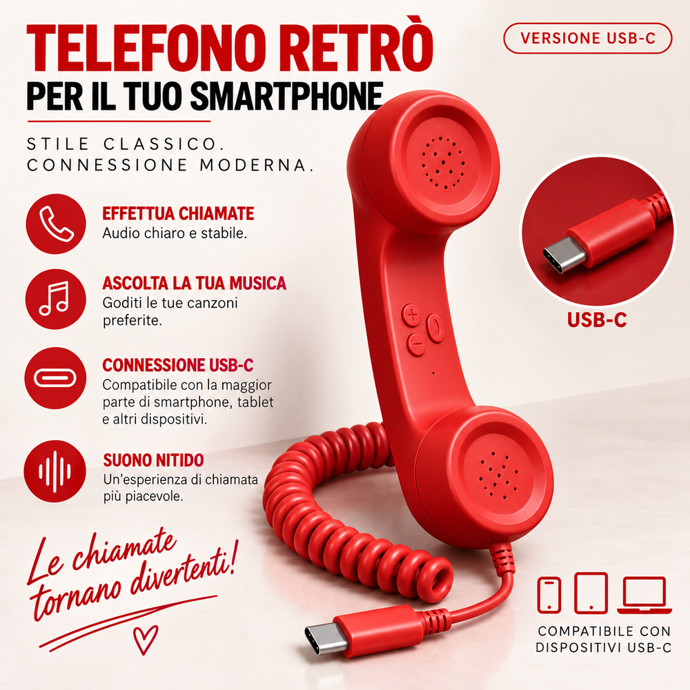 Parla Retro™ Telefono Vintage Retrò